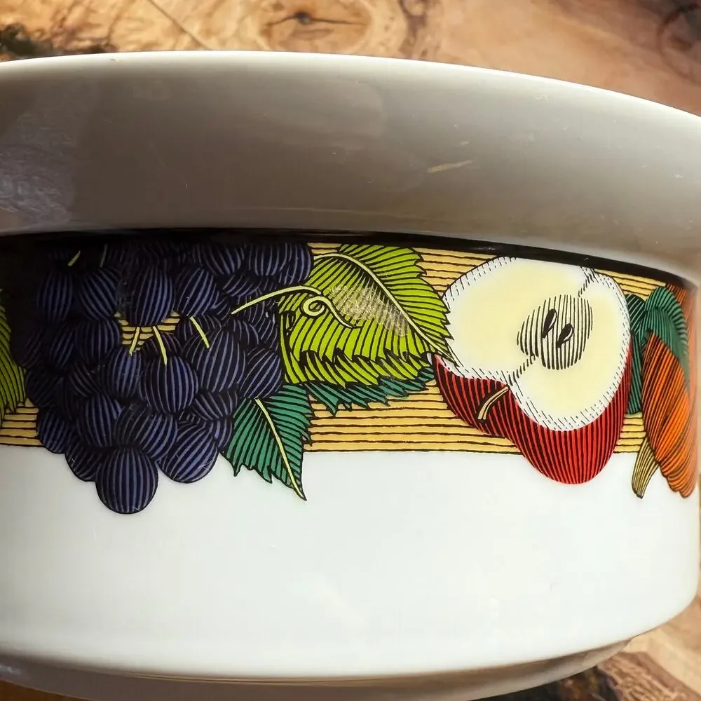 Dansk Cornucopia Fall Fruit Portugal Casserole Baking Serving‎ Dish 8